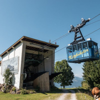 Talstation der Luftseilbahn Pletzeralm-Kitzbüheler Horn, September 2023