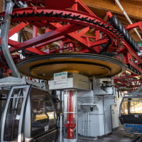 Talstation der Kabinenbahn Pletzeralm-Hornköpfl, September 2023