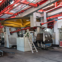 Talstation der Kabinenbahn Kitzbühel-Pletzeralm, September 2023