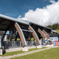 Talstation der Sesselbahn Steinermandl, September 2025