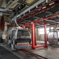 Talstation der Kabinenbahn Weisssee-Eisseehaus, September 2025