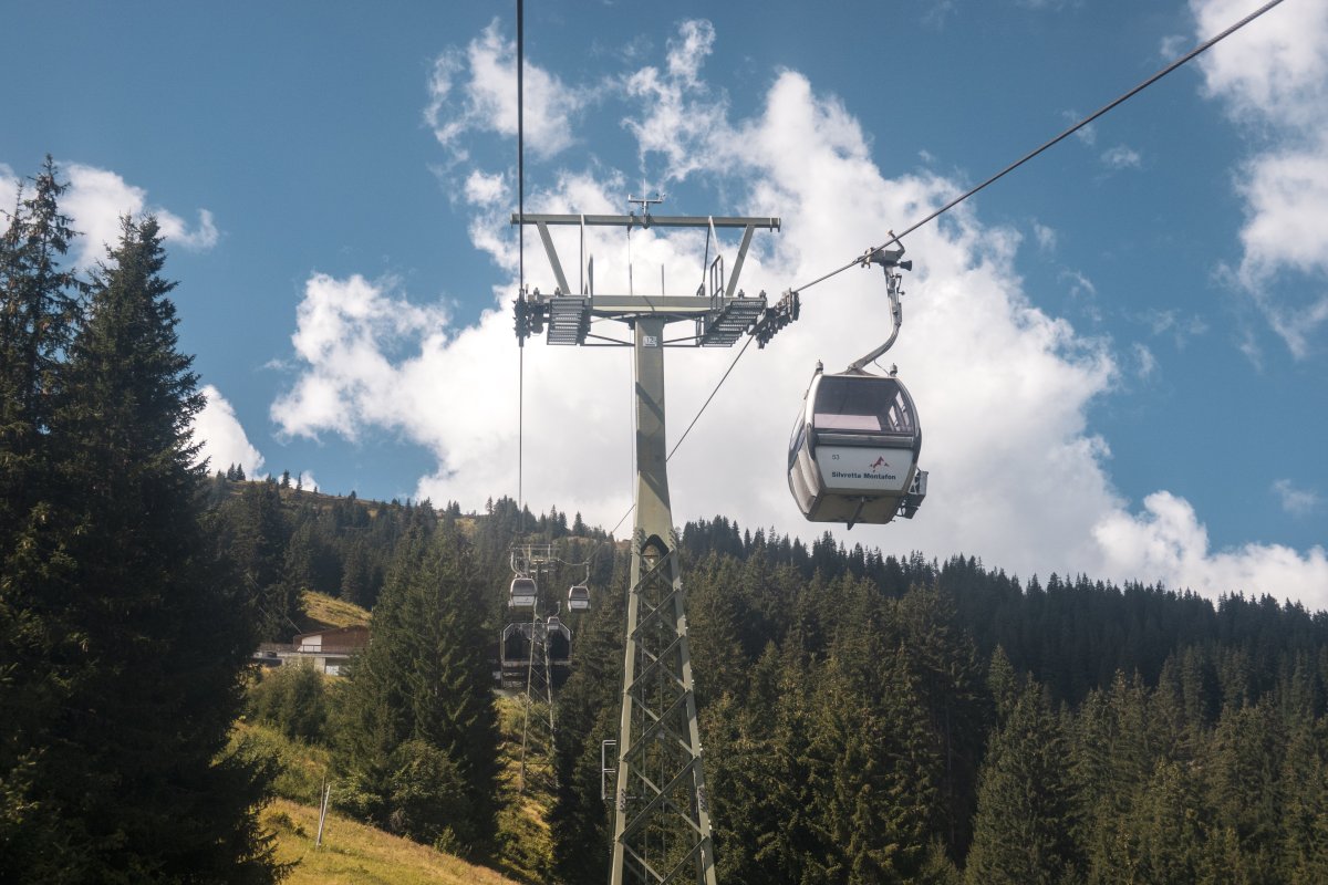 Bergfahrt mit der Versettlabahn im Montafon