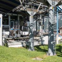 Talstation der Gruppenumlaufbahn Pertisau-Karwendel, September 2023
