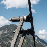 Klemme der Gruppenumlaufbahn Pertisau-Karwendel, September 2023