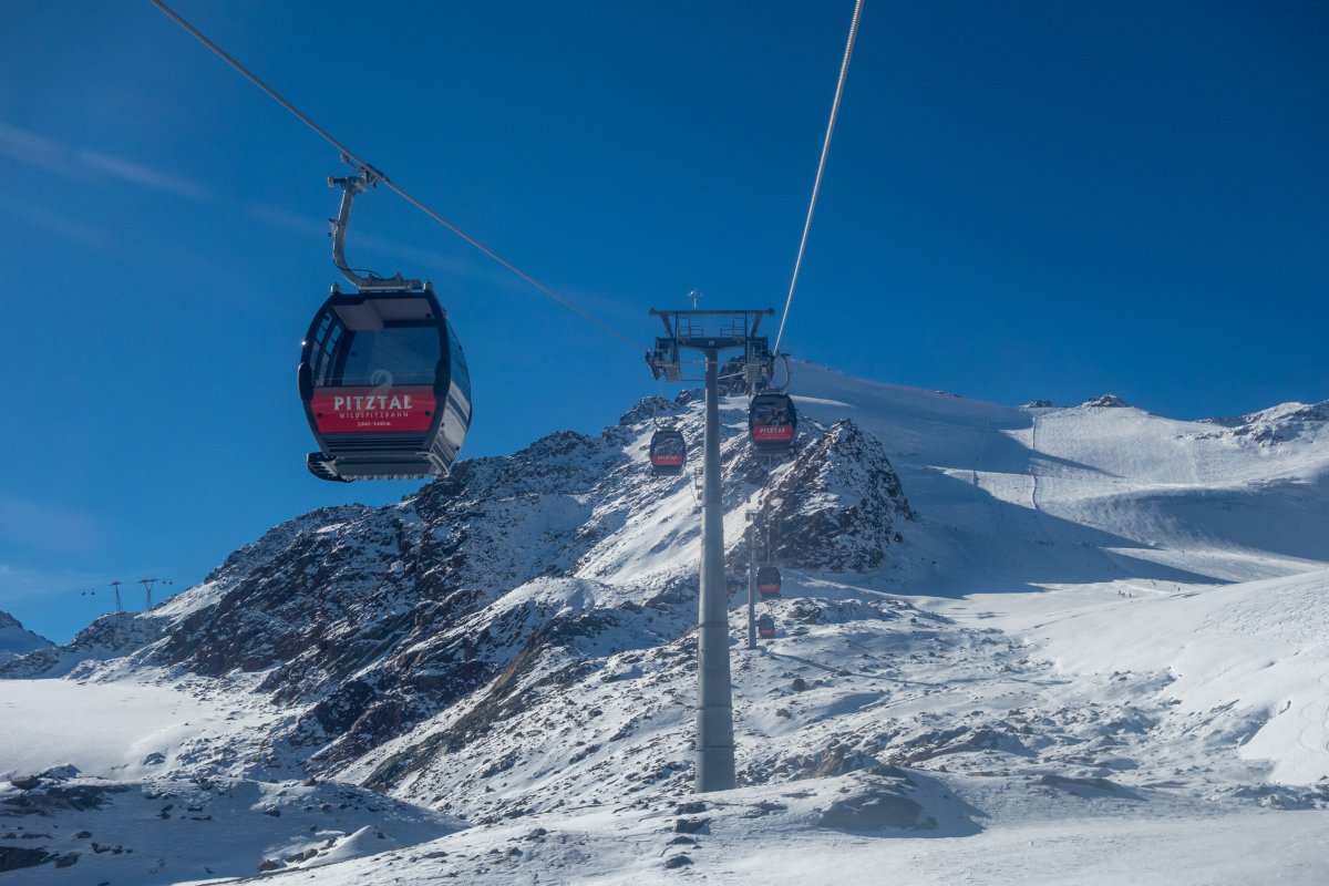 Kabinenbahn Pitztalgletscher-Hinterer Brunnenkogel, Oktober 2016