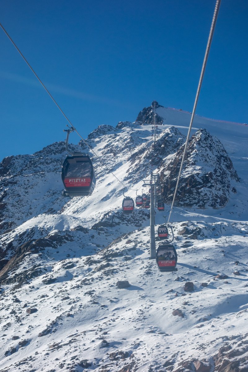 Kabinenbahn Pitztalgletscher-Hinterer Brunnenkogel, Oktober 2016