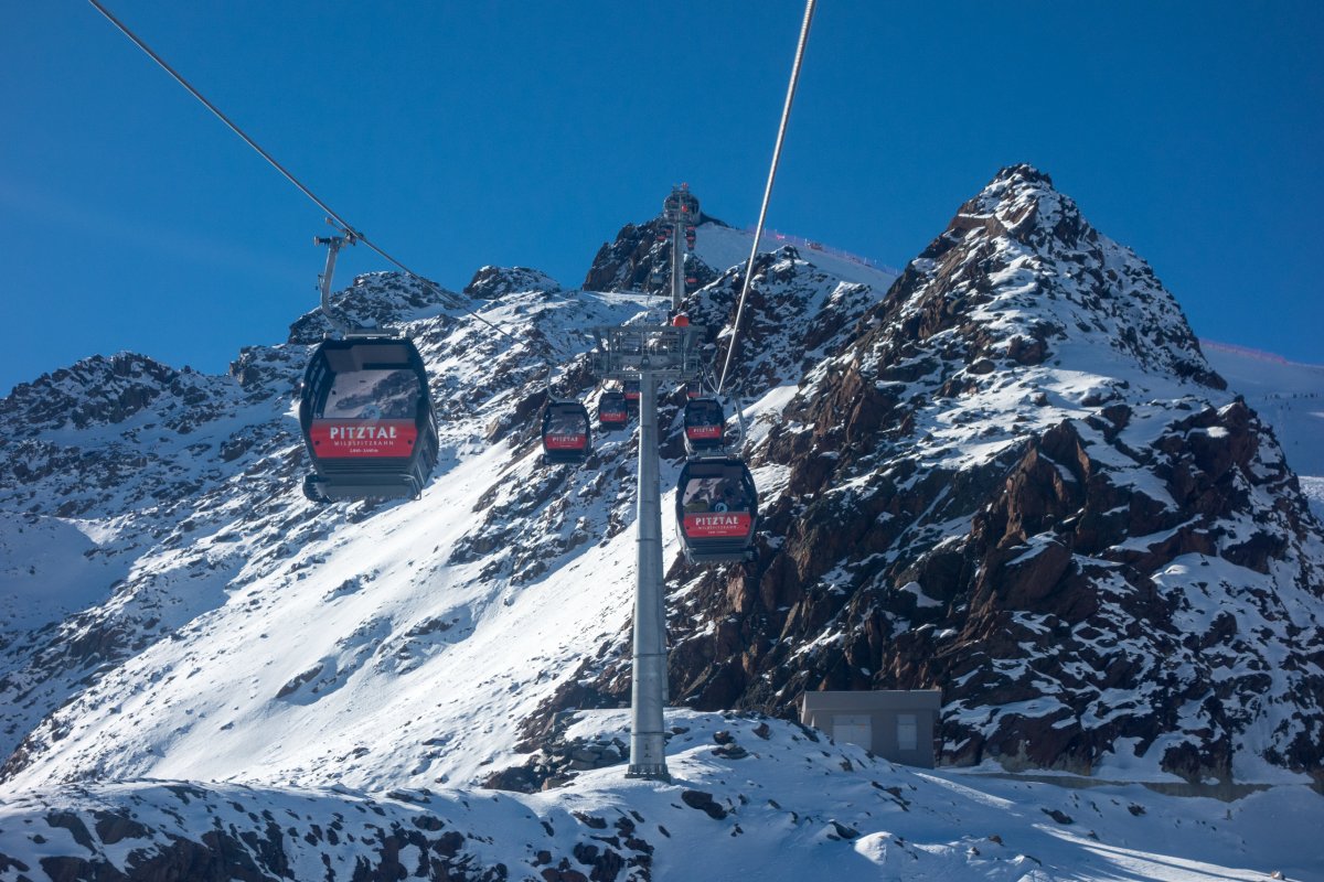 Kabinenbahn Pitztalgletscher-Hinterer Brunnenkogel, Oktober 2016