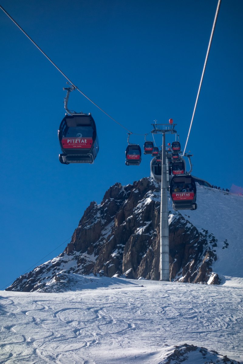 Kabinenbahn Pitztalgletscher-Hinterer Brunnenkogel, Oktober 2016