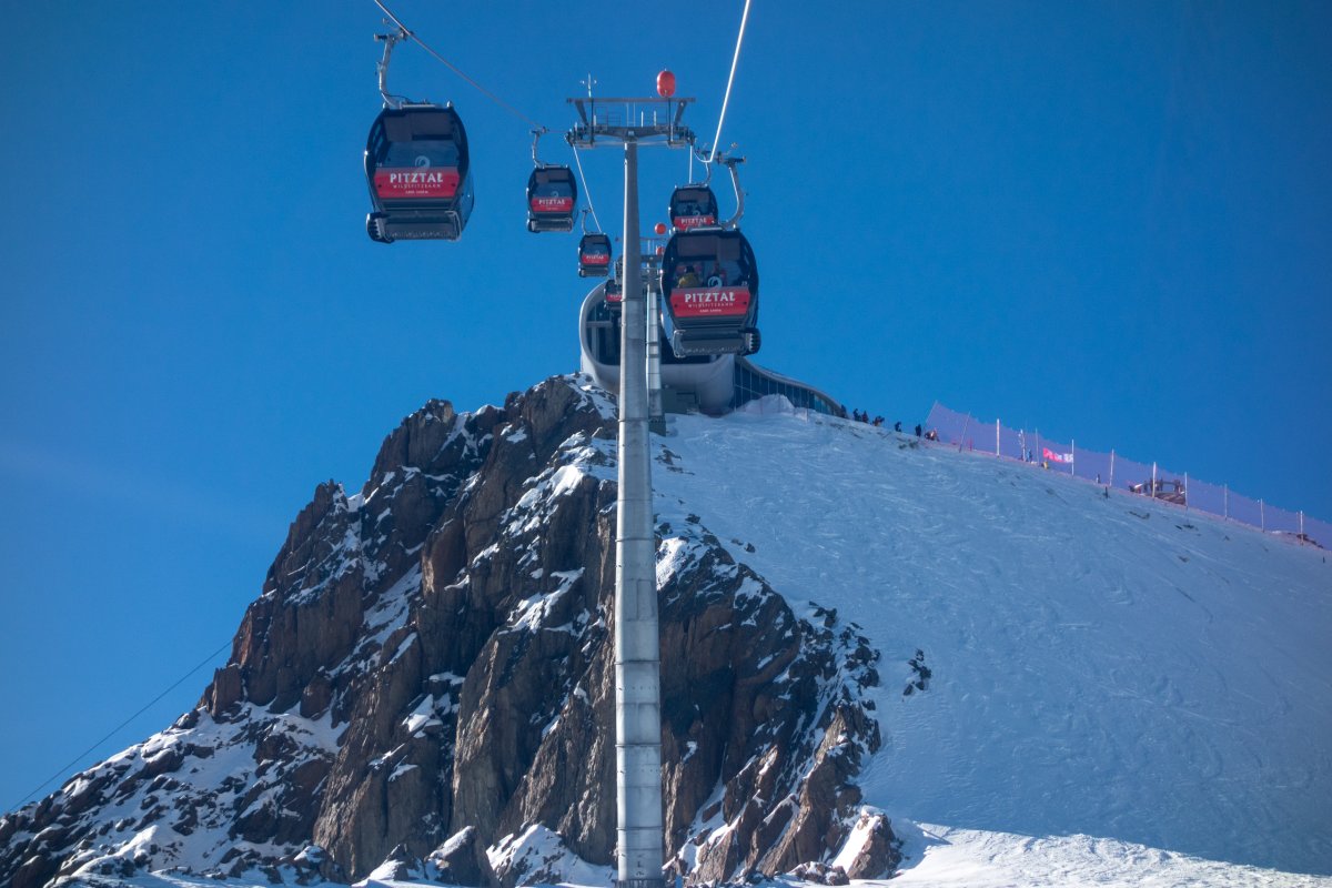Kabinenbahn Pitztalgletscher-Hinterer Brunnenkogel, Oktober 2016