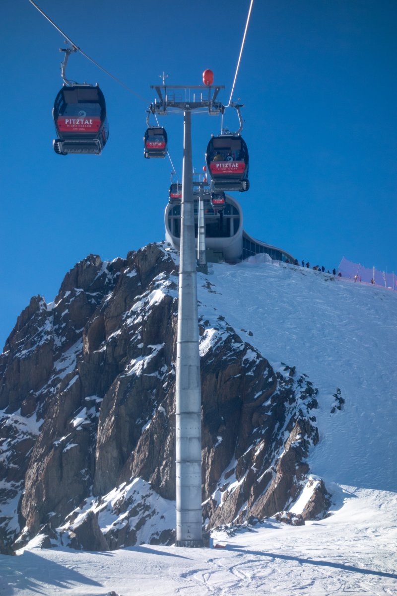 Kabinenbahn Pitztalgletscher-Hinterer Brunnenkogel, Oktober 2016