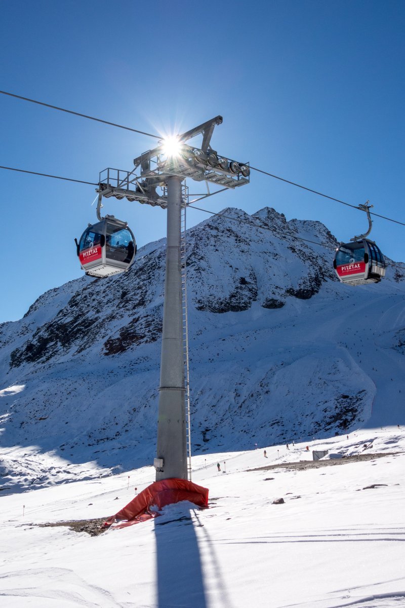 Kabinenbahn Mittelbergferner, Oktober 2016