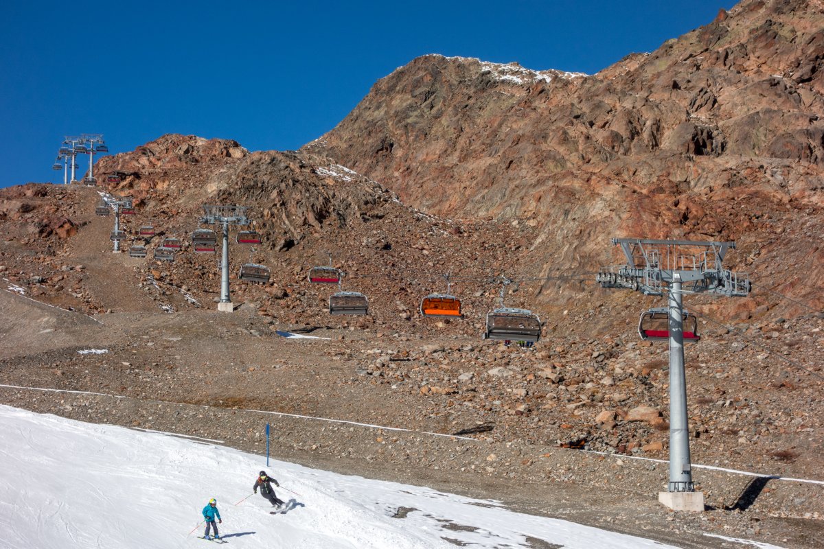 Sesselbahn Gletschersee-Pitztalgletscher, Oktober 2016