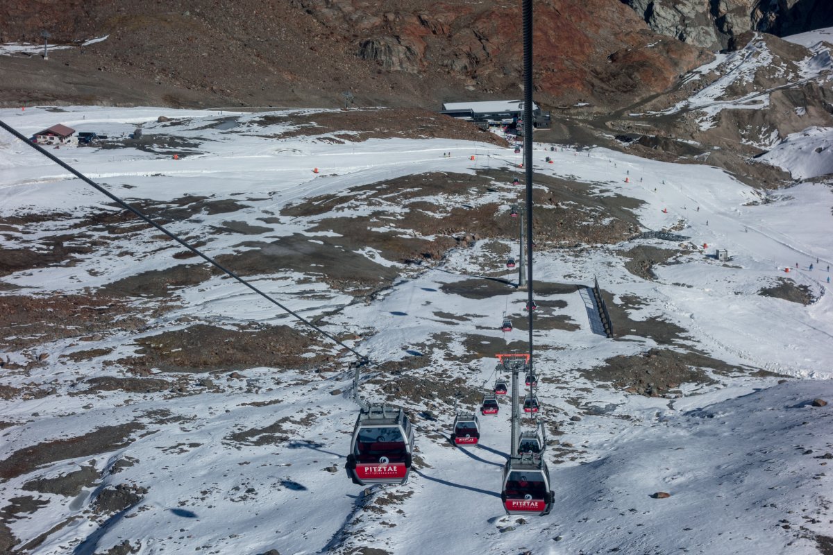 Kabinenbahn Mittelbergferner, Oktober 2016