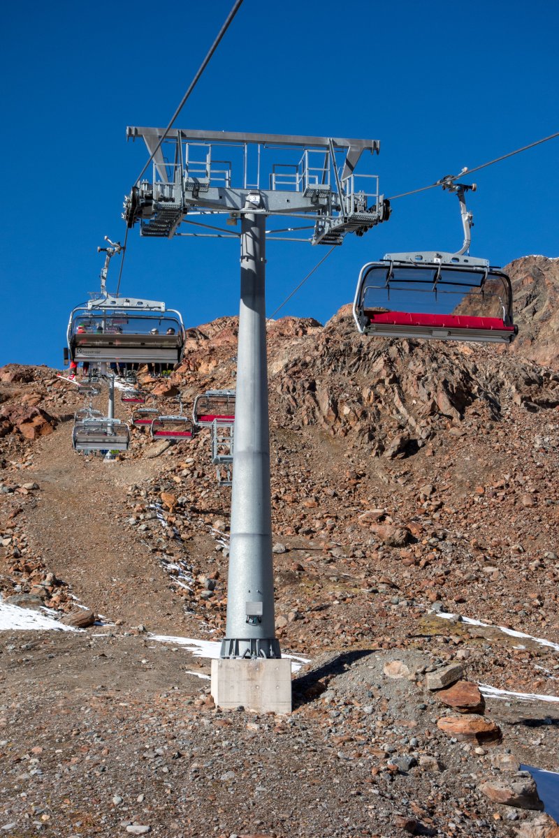 Sesselbahn Gletschersee-Pitztalgletscher, Oktober 2016