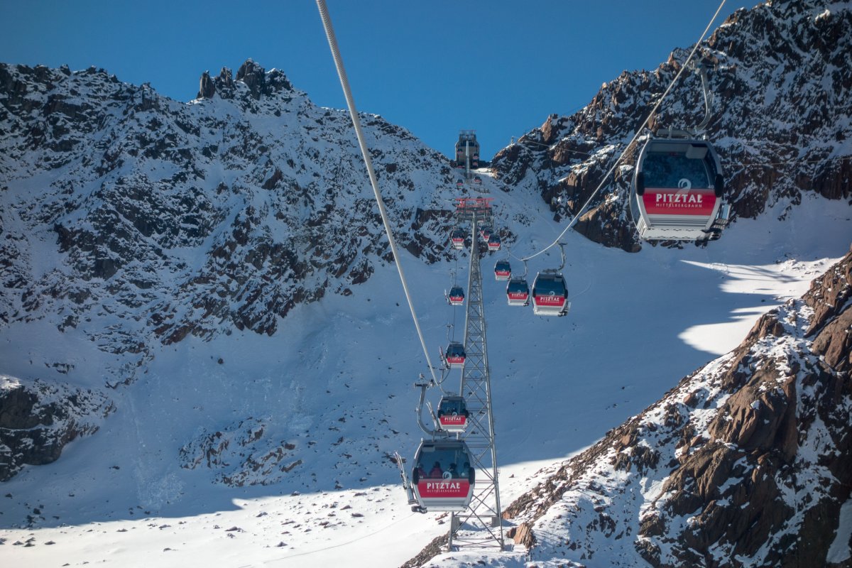 Kabinenbahn Mittelbergferner, Oktober 2016
