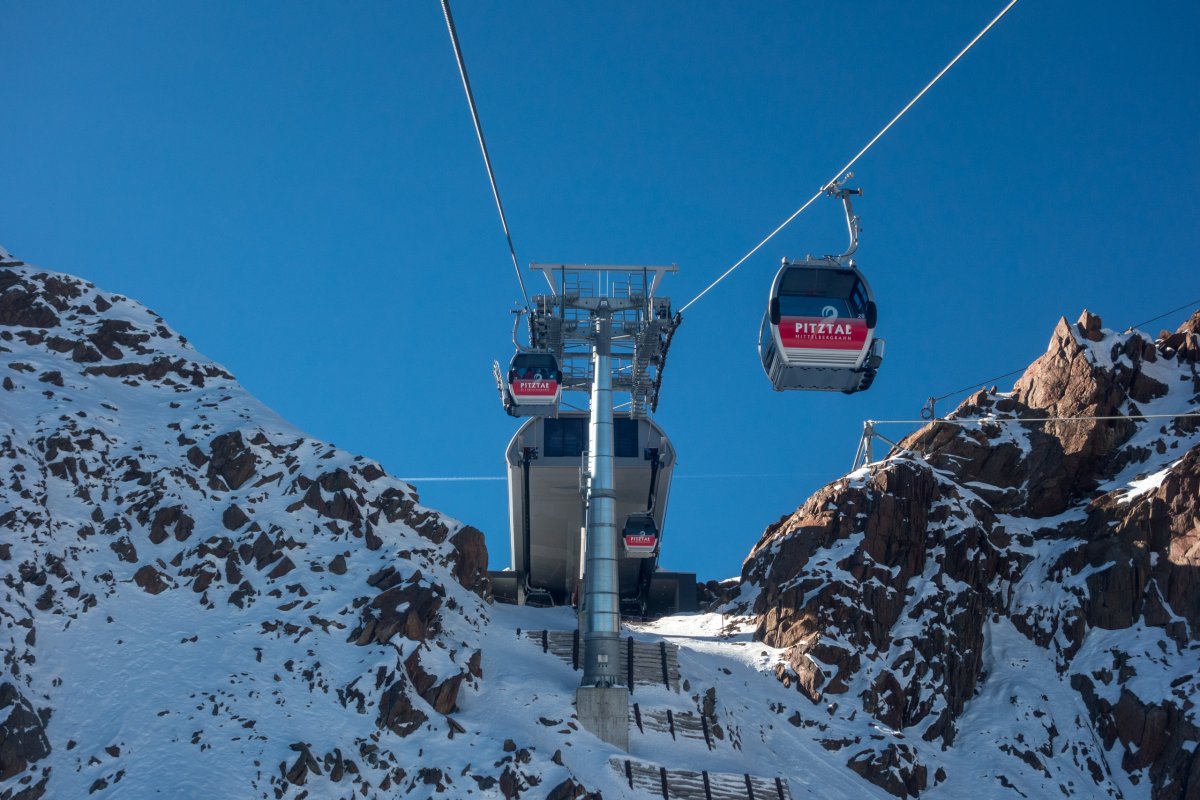 Kabinenbahn Mittelbergferner, Oktober 2016