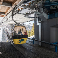 Bergstation der Kabinenbahn See-Medrigjoch, März 2025
