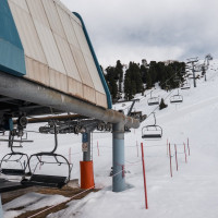 Talstation der Sesselbahn Rossmoos, März 2025