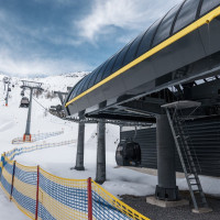 Talstation der Kabinenbahn Versing, März 2025