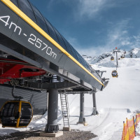 Talstation der Kabinenbahn Furglerblick, März 2025