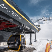 Talstation der Kabinenbahn Furglerblick, März 2025
