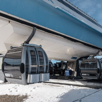Bergstation der Kabinenbahn Tiefenbachferner, Oktober 2025