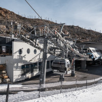 Talstation der Kabinenbahn Tiefenbachferner, Oktober 2025