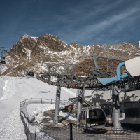 Talstation der Kabinenbahn Tiefenbachferner, Oktober 2025