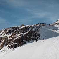 Bergstation des ehemaligen Schlepplifts Panorama, Oktober 2025