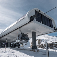 Bergstation der Kabinenbahn Schwarze Schneid 2, Oktober 2025