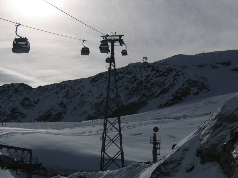 Kabinenbahn Schwarze Schneid, Oktober 2005