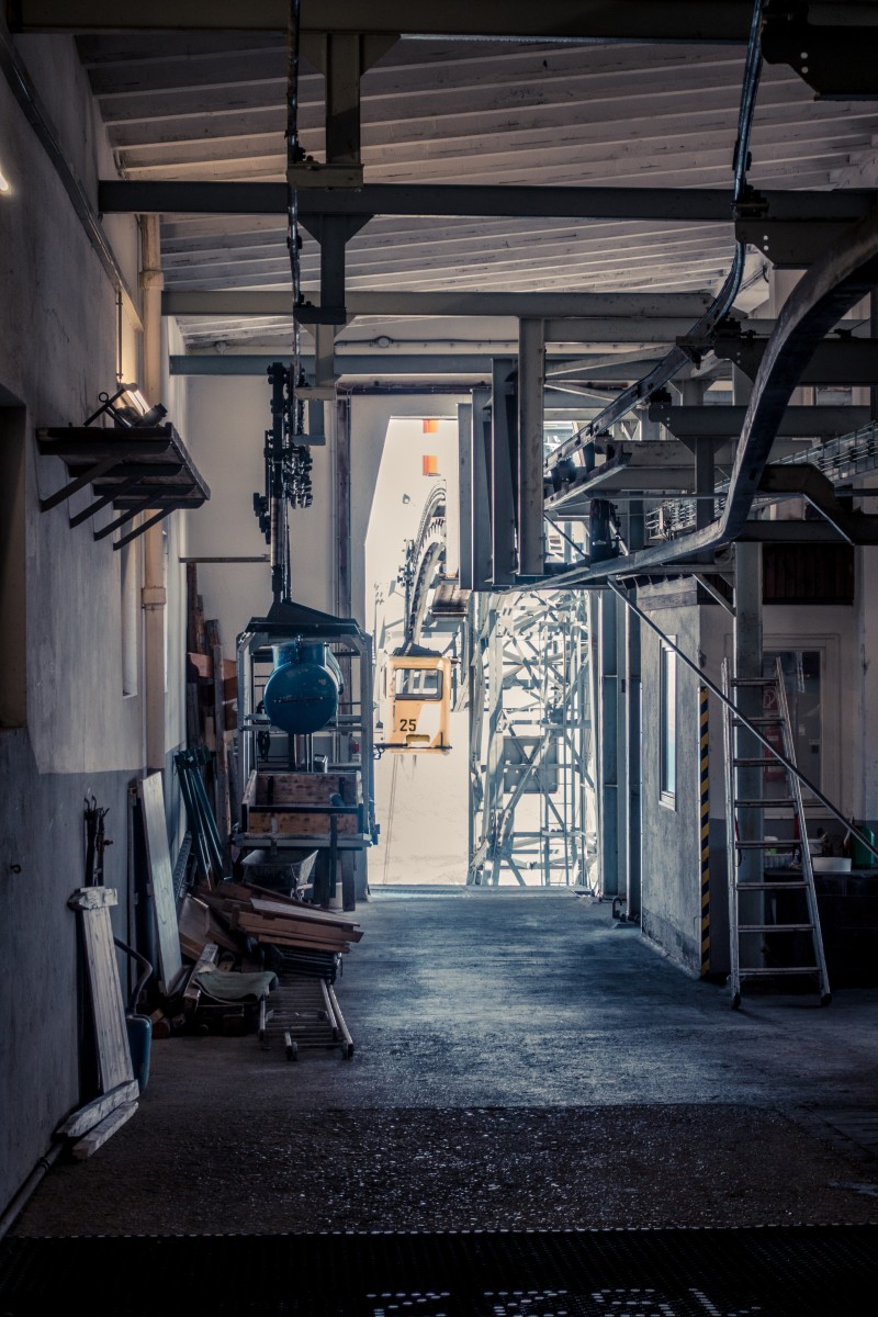 Bergstation der Kabinenbahn St. Gilgen-Zwölferhorn, Juni 2019