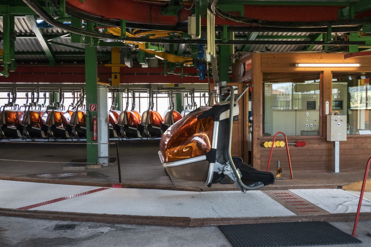 Talstation der Sesselbahn St. Jakob-Buchensteinwand, September 2023