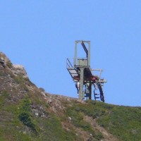 Blick zu einem von drei Schleppliften am Goldeck, Marke de Pretis, August 2007