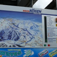 Pistenplan Skigebiet Kössen, August 2007