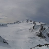 Panorama vom Tiefenbachgletscher auf die Wildspitze, Oktober 2005