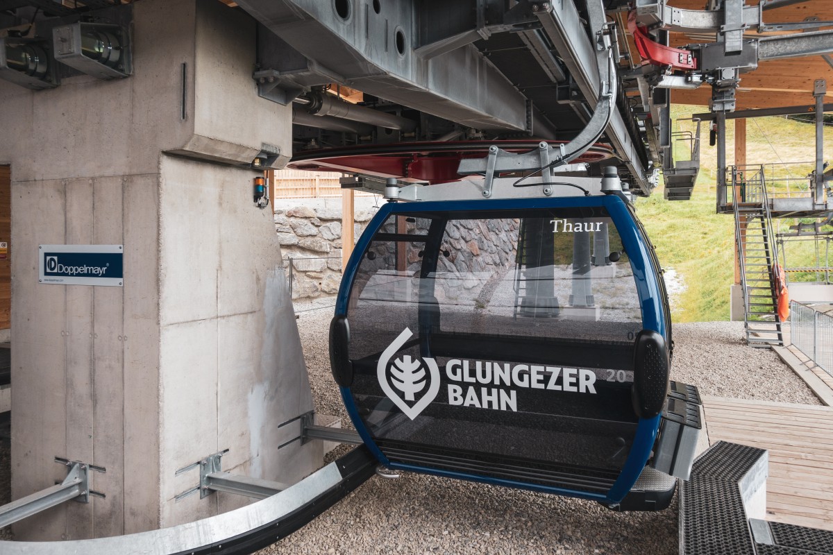 Talstation der Kabinenbahn Tulfes-Galtererhütte, September 2019