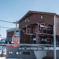 Bergstation der Kabinenbahn Wagrain-Grafenberg, März 2023