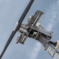 Klemme der Sesselbahn Sonnenalm-Sonnkogel, März 2023