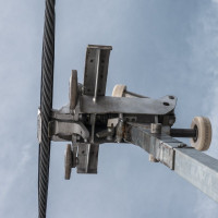 Klemme der Sesselbahn Sonnenalm-Sonnkogel, März 2023