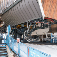 Bergstation der Sesselbahn Sonnenalm-Sonnkogel, März 2023