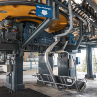 Bergstation der Sesselbahn Sonnenalm-Sonnkogel, März 2023