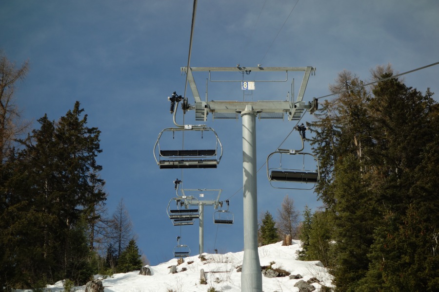 Sesselbahn Ovronnaz-Jorasse, März 2014