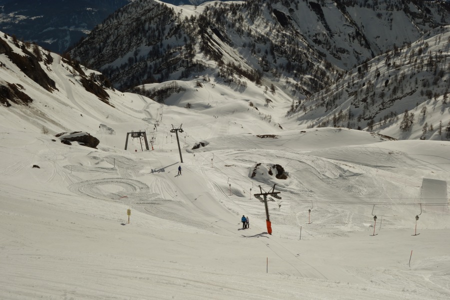 Schlepplift Petit Pré, eine typische Müller-Anlage aus den 80er Jahren, März 2014