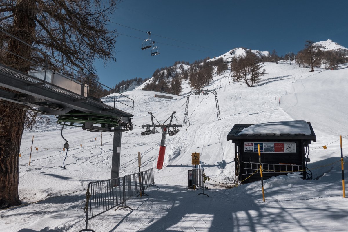 Umgebaute Schlepplift-Talstation Châtillon in Ovronnaz