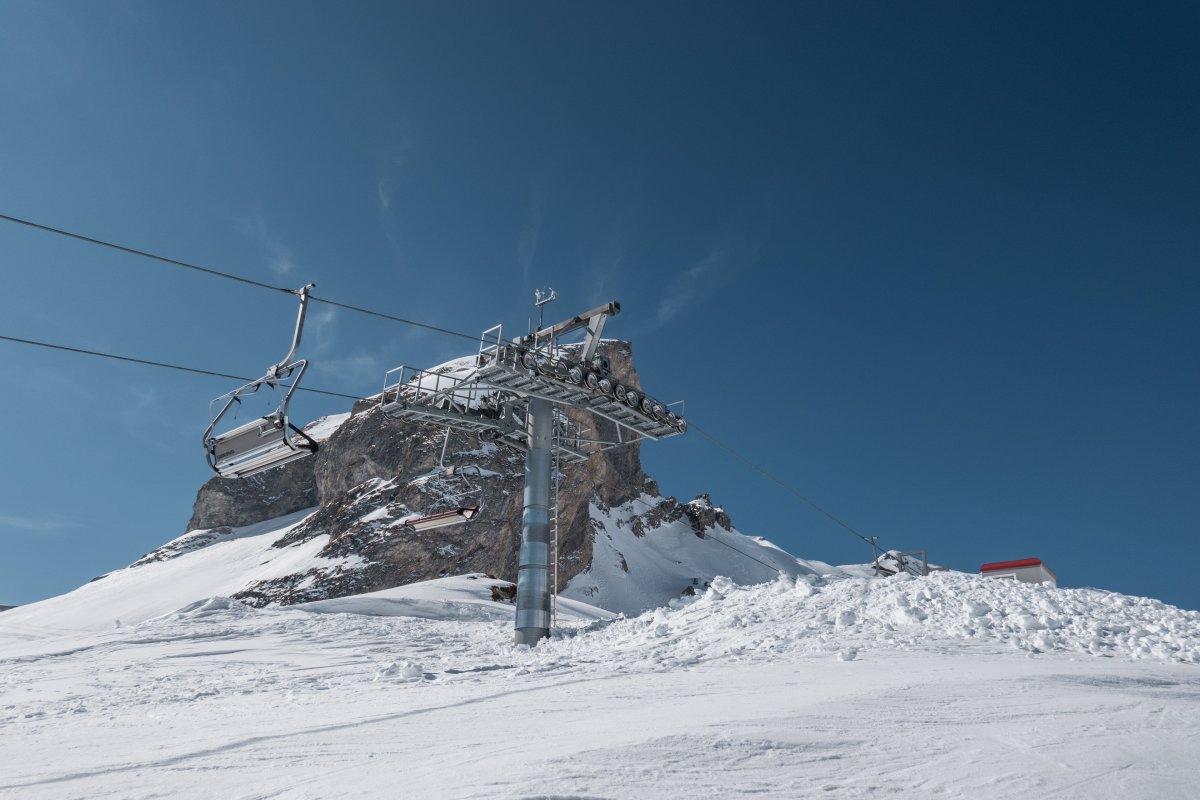 Sesselbahn Bougnonne, März 2022