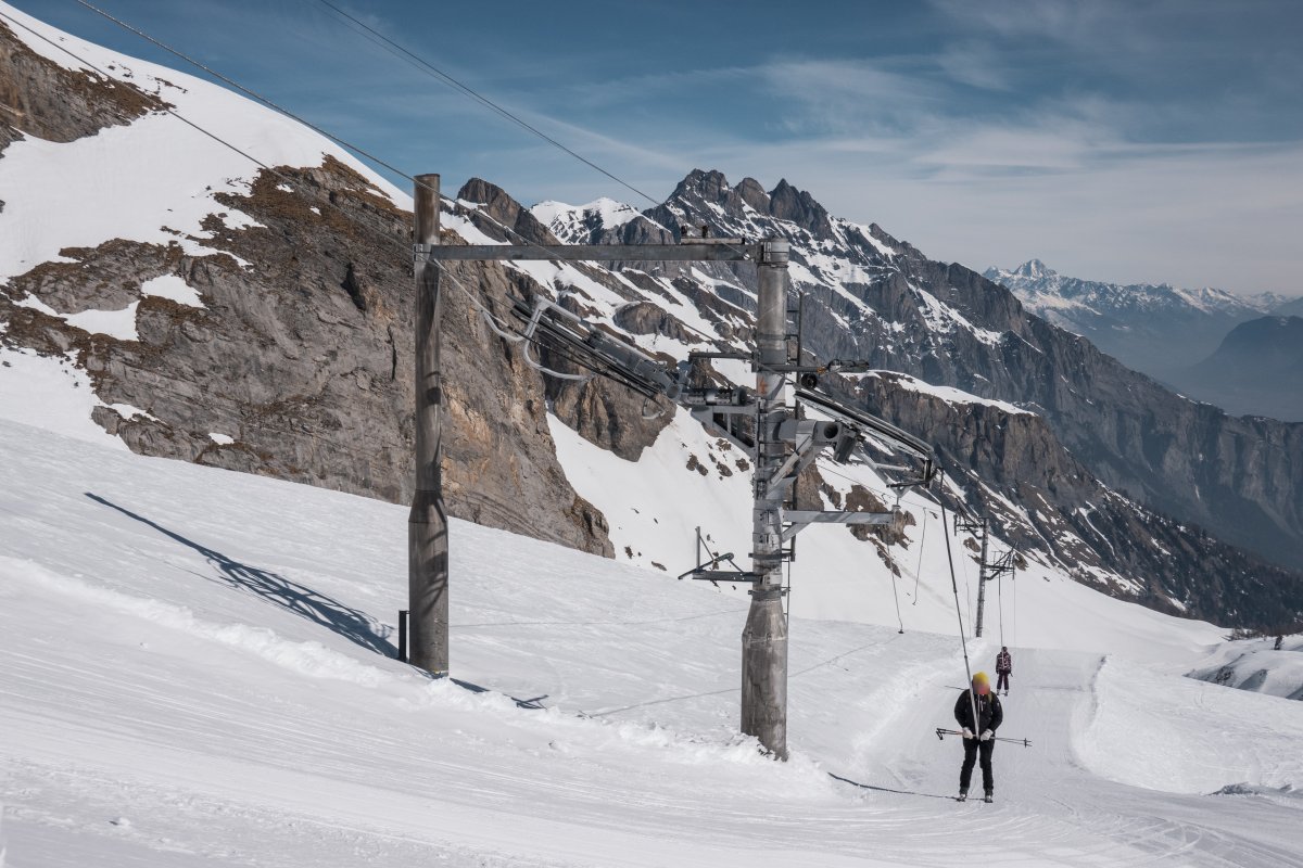 Schlepplift Tsantonnaire, März 2022