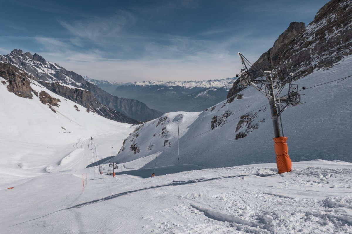 Schlepplift Tsantonnaire, März 2022