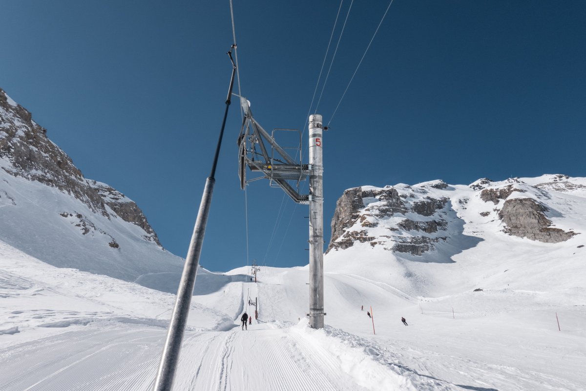 Schlepplift Tsantonnaire, März 2022