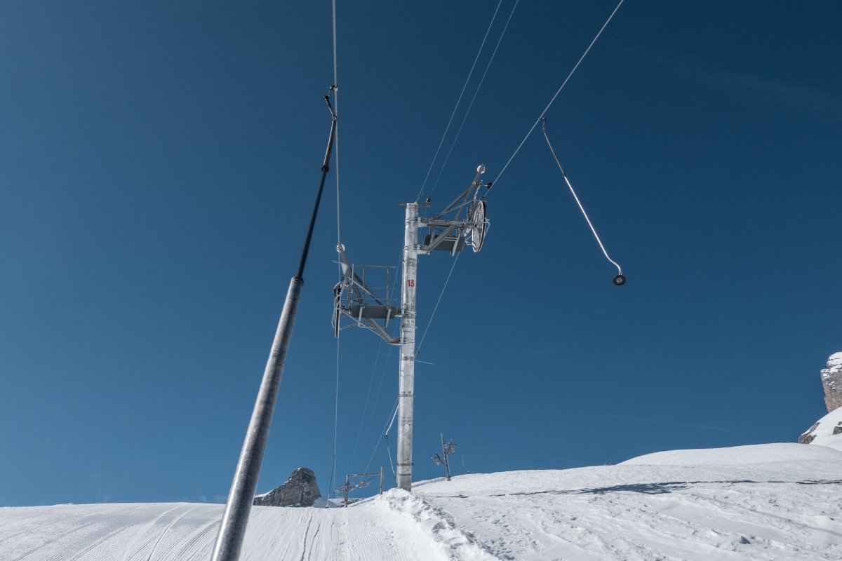 Schlepplift Tsantonnaire, März 2022